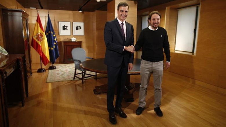 ep pedro sanchez iniciareunionesformar gobiernosecretario generalunidas podemos pablo iglesias