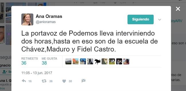 Tuit de Ana Oramas | TWITER ep tuitana oramas