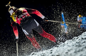 ep una competicion de biatlon