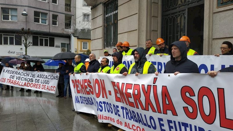 ep una protesta de alcoa en lugo