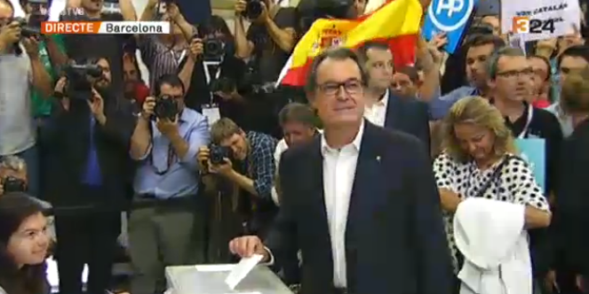 Artur Mas vota 27S Cataluna