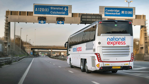 dl national express coach passenger transport services coaches logo ftse 250