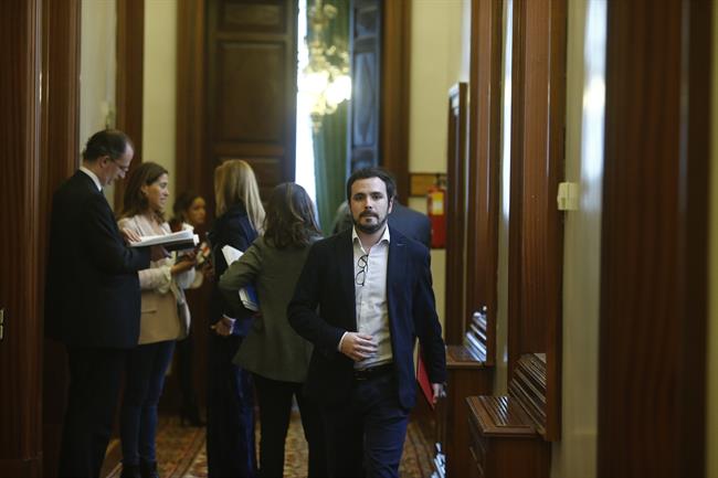 Alberto Garzón en los pasillos del Congreso | EUROPA PRESS ep alberto garzonlos pasilloscongreso