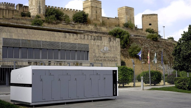 ep aparcamiento de bicicletas de novality en alcala de guadaira