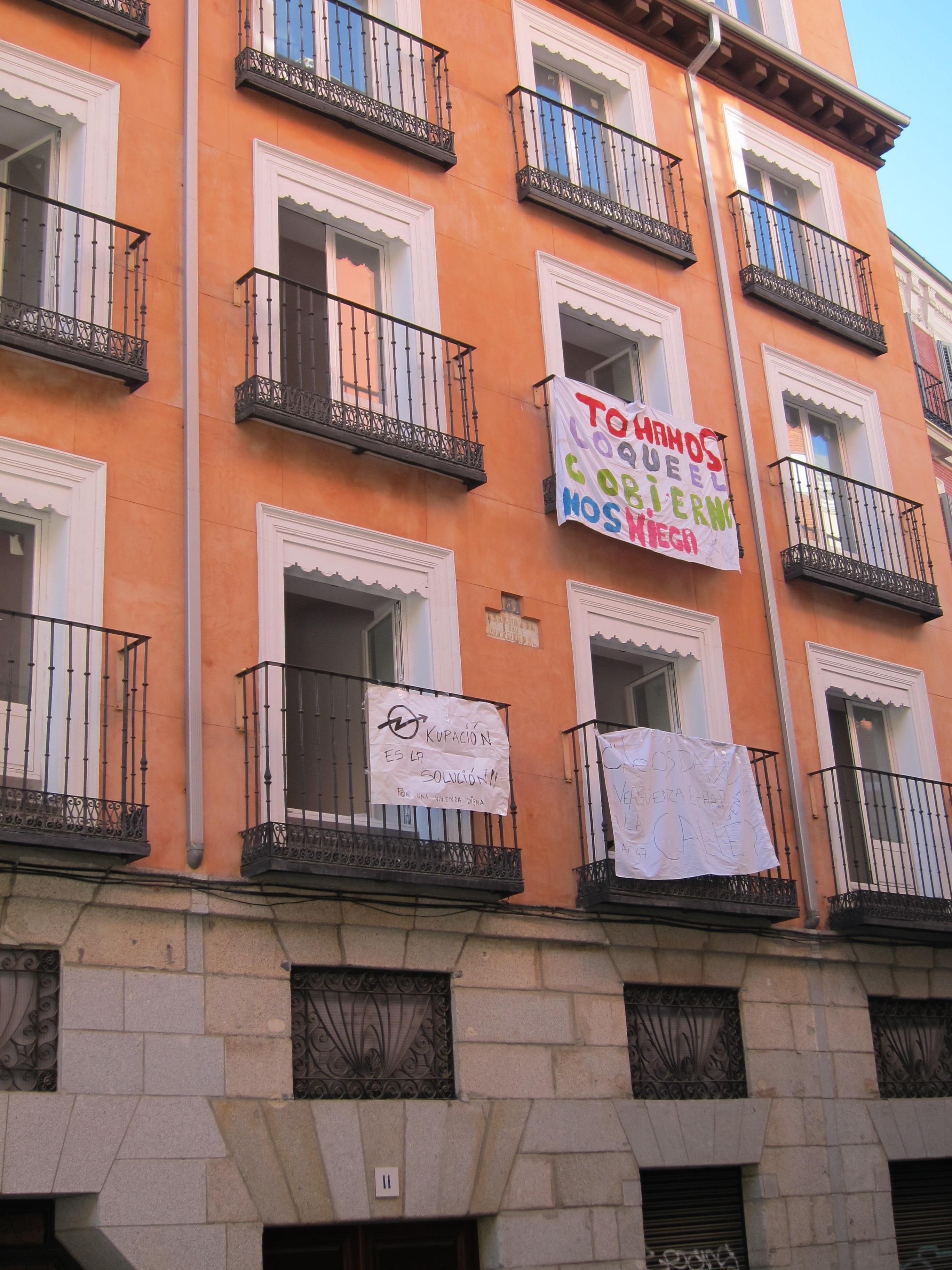 Casa okupa en Madrid | EUROPA PRESS ep casa okupamadrid
