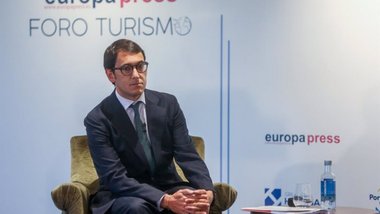 El conseller de Modelo Económico, Turismo y Trabajo de Baleares, Iago Negueruela, en un desayuno del Foro de Turismo de Europa Press, a 14 de mayo de 2021, en el Hotel Eurostars Madrid Tower, Madrid, (España). | Ricardo Rubio - Europa Press ep el conseller de modelo economico turismo y trabajo de baleares iago negueruela en un desayuno del