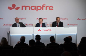 ep el presidente de mapfre antonio huertas c el director general financiero cfo de mapfre jose luis