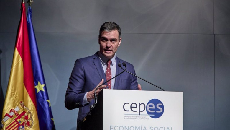 ep el presidente del gobierno pedro sanchez interviene durante el acto de clausura de la xxix