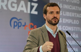 ep el presidente del partido popular pablo casado en el acto de presentacion del candidato a