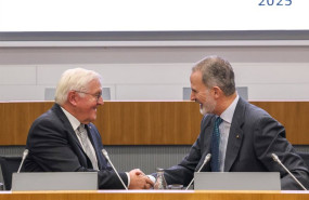 ep el rey felipe vi i y el presidente aleman frank walter steinmeier d durante la apertura del xi