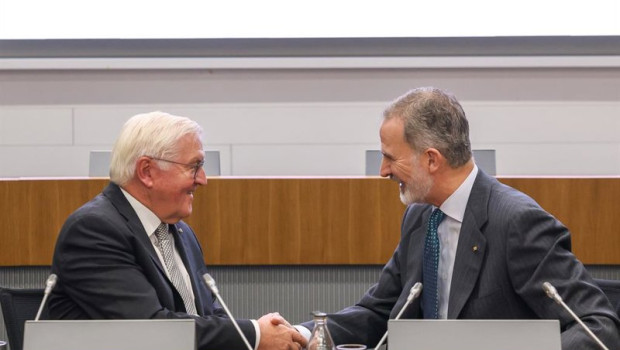ep el rey felipe vi i y el presidente aleman frank walter steinmeier d durante la apertura del xi