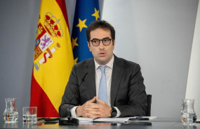 ep el vicepresidente primero y ministro de economia comercio y empresa carlos cuerpo este lunes en