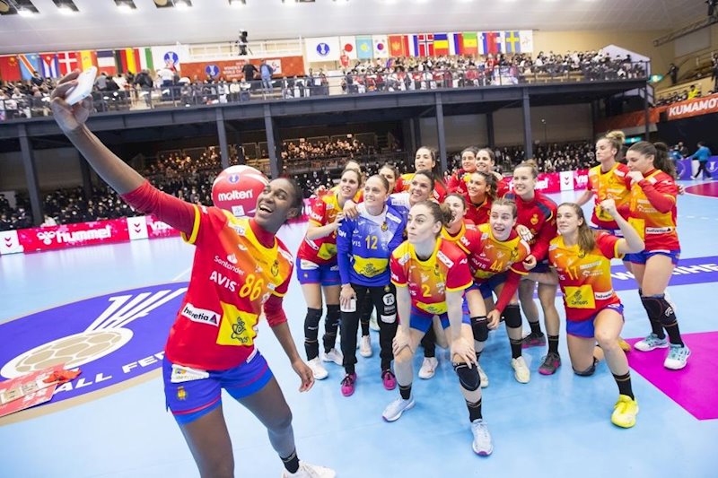 ep espana celebra su victoria en el mundial de balonmano