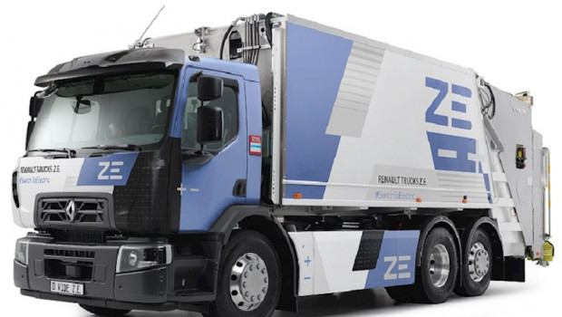 ep imagen de un camion de renault trucks electrico