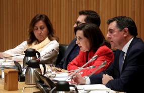ep la ministra de defensa margarita robles en la comision de defensa del congreso junto al