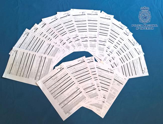 Los contratos efectuados de forma fraudulenta por una comercial | EUROPA PRESS/POLICÍA NACIONAL ep los contratos efectuadosforma fraudulentauna comercial