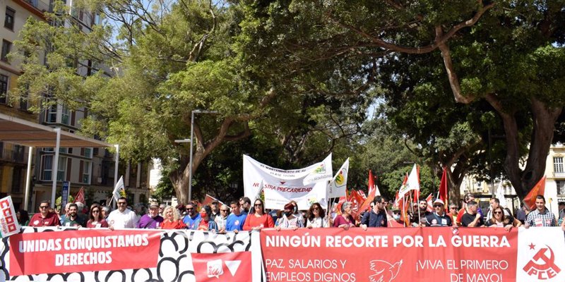 Manifestación del Primero de Mayo en Málaga, a 1 de mayo de 2022 | IU MÁLAGA ep manifestacion del primero de mayo en malaga a 1 de mayo de 2022
