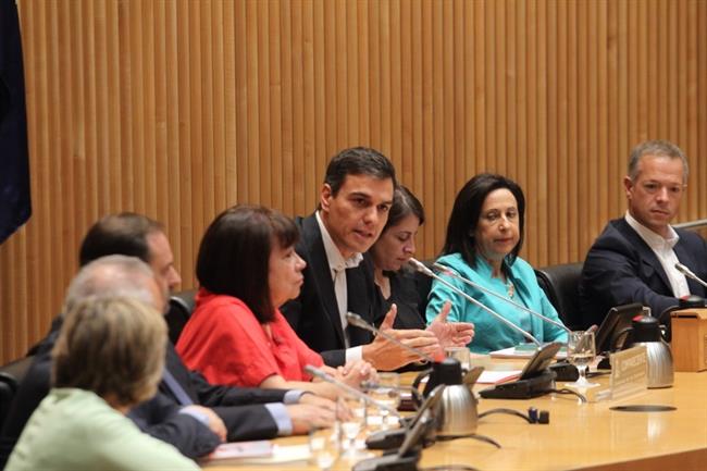 ep pedro sanchez intervienela reuniongrupo parlamentario socialista