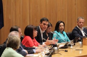 ep pedro sanchez intervienela reuniongrupo parlamentario socialista