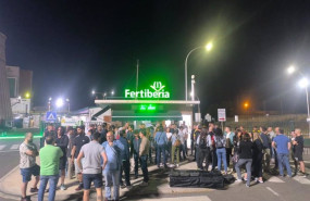 ep primera jornada de huelga en fertiberia en puertollano ciudad real