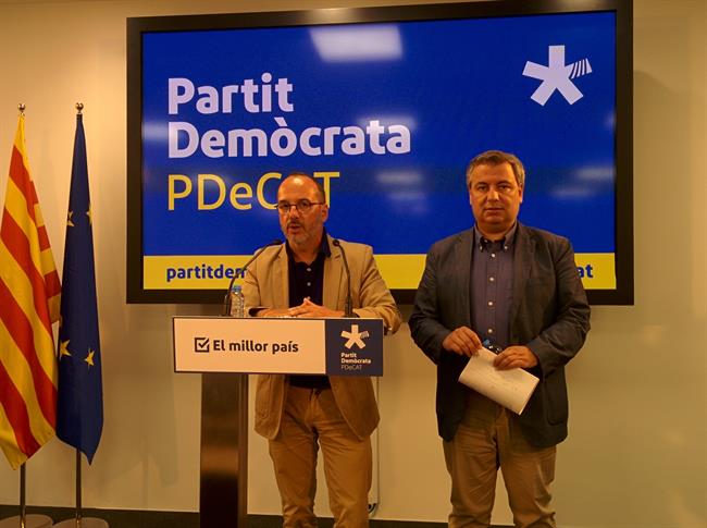 Rueda de prensa de C.Campuzano y J.Xuclà (PDeCAT) | EUROPA PRESS ep ruedaprensaccampuzanojxucl pdecat
