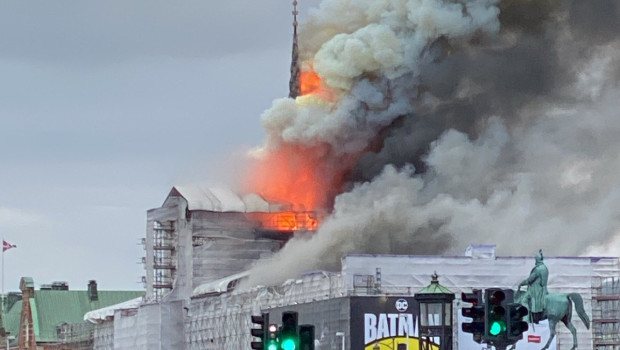 bolsa copenhague incendio