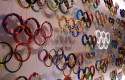ep a general view of the olympic rings inside the olympic museum amid preparations for 2020 summer