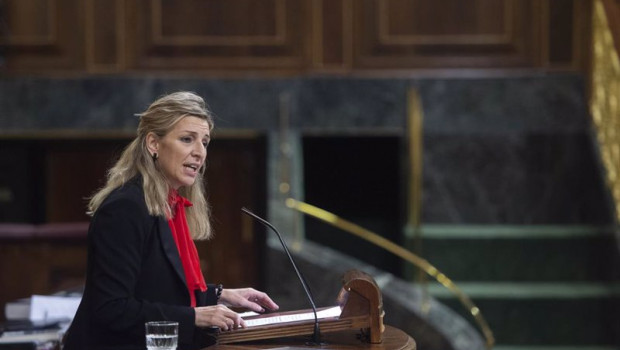 ep archivo   la vicepresidenta de trabajo y economia social yolanda diaz interviene en una sesion