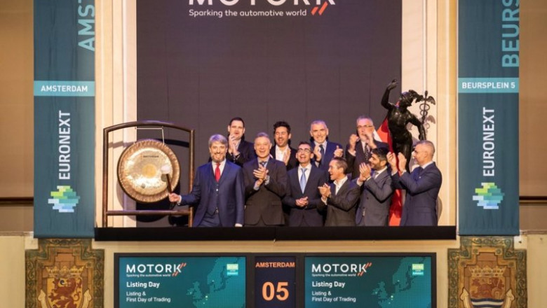 Archivo - Marco Marlia, CEO y cofundador de MotorK, y su equipo tocaron el timbre durante una tradicional Ceremonia de Gong esta mañana para celebrar la Oferta Pública Inicial de la compañía | MOTORK - Archivo ep archivo marco marlia ceo y cofundador de motork y su equipo tocaron el timbre durante una