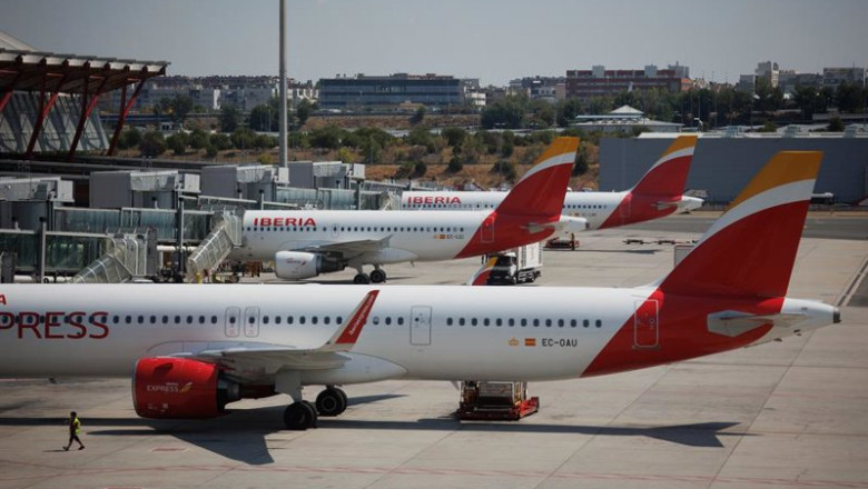 ep archivo   varios aviones en la terminal 4 del aeropuerto adolfo suarez madrid barajas a 24 de