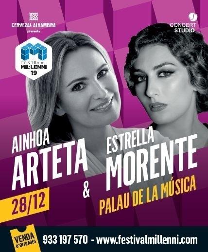 Cartel del concierto de Ainhoa Arteta y Estrella Morente en el Fest.Del Mil·leni | FESTIVAL DEL MIL·LENI ep cartelconciertoainhoa artetaestrella morentefestdel milleni