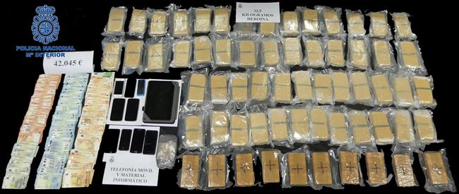 Cocaína incautada a una red de distribución entre Lisboa y España | POLICÍA NACIONAL ep cocaina incautadauna reddistribucionlisboaespana