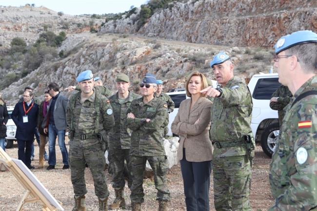 Cospedal visita a las tropas en Líbano | MINISTERIO DE DEFENSA ep cospedal visitalas tropaslibano