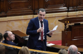 ep el conseller de agricultura de la generalitat scar ordeig interviene durante una sesion de
