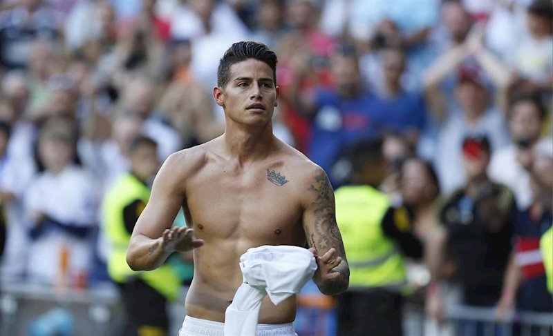 ep el jugador del real madrid james rodriguez