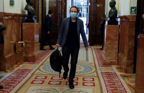 ep el lider de unidas podemos pablo iglesias a su llegada al pleno del congreso