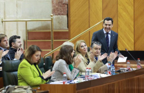 ep el presidente de la junta de andalucia juanma moreno en el pleno del parlamento 20240208140607