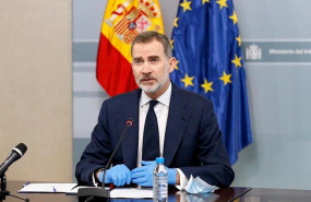 ep el rey felipe vi durante una reunion por videoconferencia con el centro de coordinacion operativo