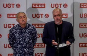 ep el secretario general de la union general de trabajadores ugt pepe alvarez y el secretario