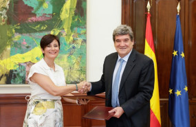 ep i d la ministra de vivienda y agenda urbana isabel rodriguez y el gobernador del banco de espana