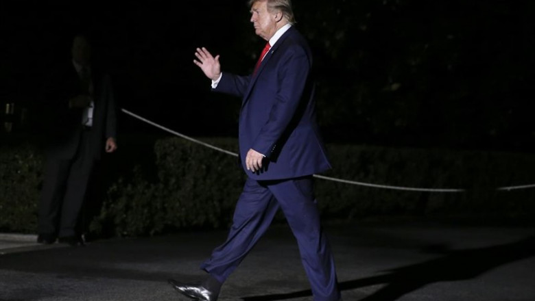 July 24, 2019 - Washington, DC, United States: US President Donald J. Trump walks on the South Lawn as he arrives to the White House after a trip to West Virginia. (Contacto) | Contacto ep july 24 2019 - washington dc united states us president donald j trump walks on the south lawn as he arrives to the white house aftertrip to west virginia contacto