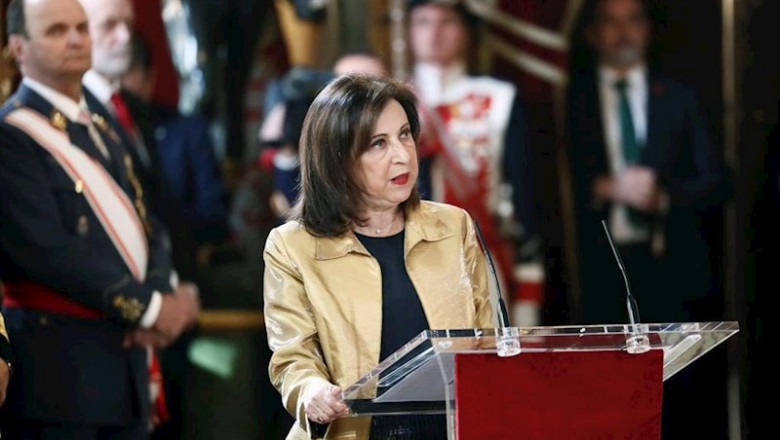 ep la ministra de defensa y de asuntos exteriores en funciones margarita robles interviene en la