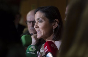 ep la ministra de industria comercio y turismo reyes maroto atiende a los medios antes de presidir