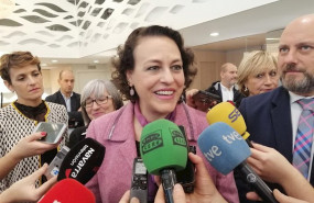 ep la ministra de trabajo migraciones y seguridad social en funciones magdalena valerio atendiendo a
