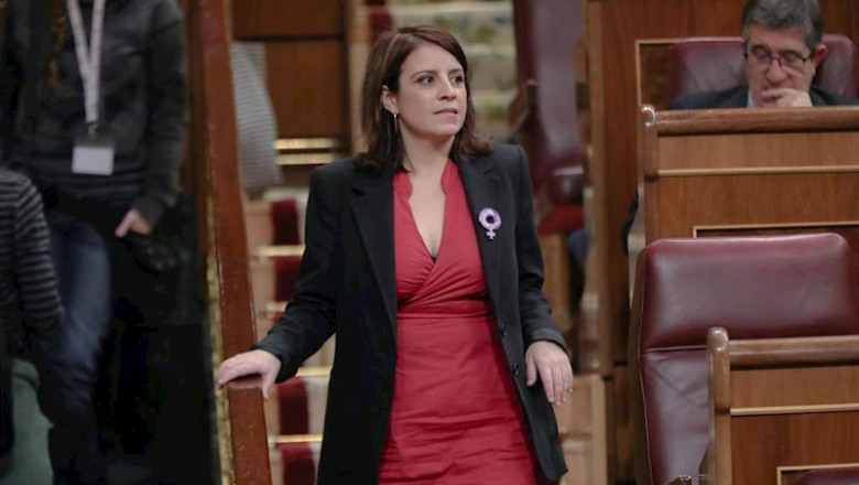 ep la portavoz del psoe en el congreso adriana lastra durante una sesion plenaria en el congreso de