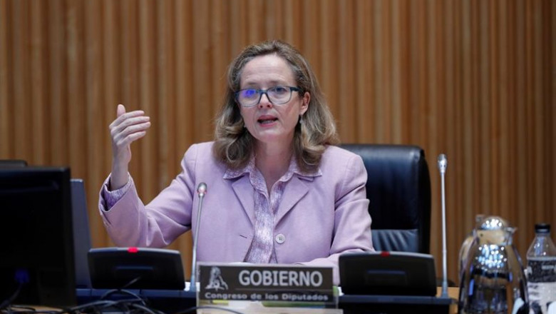 La vicepresidenta tercera y ministra de Asuntos Económicos, Nadia Calviño, en una comparecencia en comisión en el Congreso | Pool - Archivo ep la vicepresidenta tercera y ministra de asuntos economicos nadia calvino en una comparecencia en