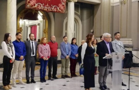 ep ribo comparece en rueda de prensa junto con galiana y gomez tras el aplazamiento de las fallas