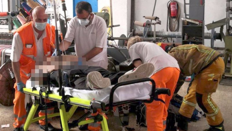 ep un hombre resulta herido por un accidente laboral en alcoi