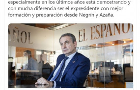 ep alberto garzon elogiando al expresidente zapatero en redes sociales