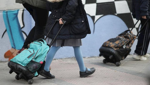 ep alumnos de la comunidad de madrid acuden al colegio el pasado 10 de marzo el ultimo con clases